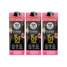 Cappuccino 15g Proteina Power Napolitano 250ml Kit 3 Zero Açucar 3 Corações
