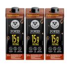 Cappuccino Power Whey 3 Corações 15g Proteína Kit 3un 250ml