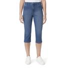 Capri Jean Nine West Amanda para mulheres Frisco-Rivets tamanho 4