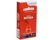 Cápsula de Café Rossa Lavazza Expresso Blend de Grãos Arábica e Robusta Qualitá 10 Cápsulas