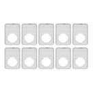 Cápsula de moeda Serlium 10PCS Porta-moedas transparente PS