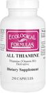 Cápsula de vitamina B1 Fórmulas ecológicas Lithiamine 50mg 250