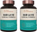 Cápsula de vitaminas capilares Hair La Vie Clinical com 2 pacotes de biotina Cápsula de vitaminas capilares Hair La Vie Clinical com 2 pacotes de biotina