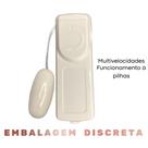 Cápsula Vibratória com Controle com Fio Multivelocidade Off White Lovetoys