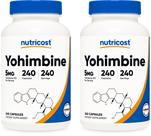 Cápsulas de 5 mg de ioimbina Nutricost, 480 unidades, sem glúten