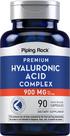 Cápsulas de ácido hialurônico Piping Rock 900 mg 90 de liberação rápida