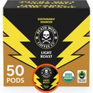 Cápsulas de Café Death Wish Light Roast Orgânico e Fair Trade 50 unidades