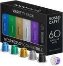Cápsulas de Café ROSSO CAFFÈ 60 Compatíveis com Nespresso Original
