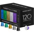 Cápsulas de Café ROSSO CAFFÈ Pack Variedad 120 para Nespresso Original Cápsulas de Café ROSSO CAFFÈ Pack Variedad 120 para Nespresso Original