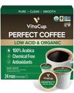 Cápsulas de Café VitaCup Dark Roast Orgânico de Baixa Acidez 24 un.