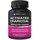 Cápsulas de carvão ativado Purest Vantage 600mg 90 cápsulas