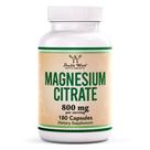 Cápsulas de citrato de magnésio Double Wood 800 mg 180 cápsulas