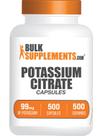 Cápsulas de citrato de potássio BulkSupplements.com 99mg 500 cápsulas Cápsulas de citrato de potássio BulkSupplements.com 99mg 500 cápsulas