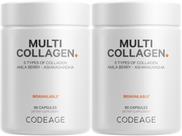 Cápsulas de colágeno Codeage Multi 5 tipos com pacote de 2 Ashwagandha Cápsulas de colágeno Codeage Multi 5 tipos com pacote de 2 Ashwagandha