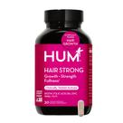 Cápsulas de crescimento capilar HUM Hair Strong com suprimento de biotina para 30 dias