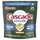 Cápsulas de detergente para lava-louças Cascade Complete ActionPacs 21