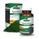 Cápsulas de ervas em pó Nature's Answer Spirulina 90 unidades