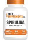 Cápsulas de Espirulina BulkSupplements 3000 mg, 180 unidades