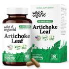 Cápsulas de extrato de alcachofra selvagem e orgânica 500 mg 90 unidades