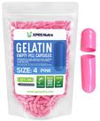 Cápsulas de gelatina vazias XPRS Nutra tamanho 4 - 100 unidades