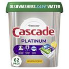 Cápsulas de Lavadora de Louça Cascade Platinum Limão - 62 Unidades