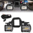 Cápsulas de LED BESTZHEYU de 4" e 60W com suporte de engate de reboque de 2,5"