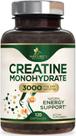 Cápsulas de monohidrato de creatina Nature's Nutrition 3000 mg