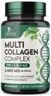 Cápsulas de Multicolágeno Nature's Nutrition Tipos I, II, III, V e X Cápsulas de Multicolágeno Nature's Nutrition Tipos I, II, III, V e X
