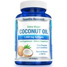 Cápsulas de óleo de coco YoungLo Research 1000 mg 180 cápsulas gelatinosas