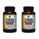 Cápsulas de óleo de semente preta Amazing Herbs 1250mg 60 unidades x2