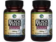 Cápsulas de óleo de semente preta Amazing Herbs 500 mg 90 unidades x2