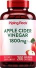 Cápsulas de vinagre de maçã Piping Rock 1800mg 200 comprimidos