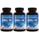 Cápsulas gelatinosas de 1000 mg de óleo de krill BioEmblem com EPA e DHA 180 unidades