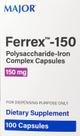 Cápsulas Major Complexo de polissacarídeo-ferro Ferrex-150