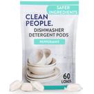 Cápsulas para máquina de lavar louça The Clean People Cuts Grease, pacote com 60