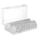 Cápsulas para moedas NUOBESTY 50 mm de plástico com caixa de armazenamento 40 unidades Cápsulas para moedas NUOBESTY 50 mm de plástico com caixa de armazenamento 40 unidades