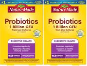Cápsulas probióticas Nature Made 1B UFC, pack de 2 para 30 días Cápsulas probióticas Nature Made 1B UFC, pack de 2 para 30 días