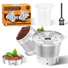 Cápsulas Reutilizáveis K Cups Qiorgar em Aço Inoxidável, 2 Unidades, para Keurig 1.0