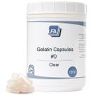 Cápsulas vazias LFA tamanho 0, gelatina, 1000 unidades, gel halal de carne bovina