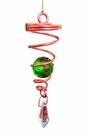 Captador De Energia Espiral Cobre Com Cristal 10 Cm - Verde