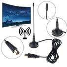 Captador de Sinal de Tv Digital para Áreas com Sinal Forte e Médio Antena Interna Hdtv 1.5dbi