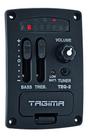 Captador Tagima Teq-2 Ukulele Afinador 2 Equalizador