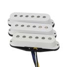 Captadores De Guitarra Elétrica Vintage Alnico 5 ST FLEOR 3PCS Flat Top Single Coil Set Branco 50 50 Captadores De Guitarra Elétrica Vintage Alnico 5 ST FLEOR 3PCS Flat Top Single Coil Set Branco 50 50
