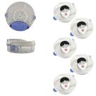Captura Moscas Kit 5 Uni Pega Prende Inseto Varejeira Mosquito Pernilongos USB Gaiola Portatil Reutilzavel