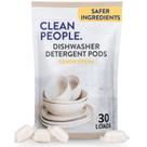 Cápulas para máquina de lavar louça The Clean People Cuts Grease Lemon, pacote com 30