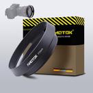 Capuz de lente de câmera AMOTOK 77mm para todas as marcas com filtro de 77mm