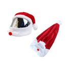 Capuz De Pelúcia Quente Para Capacete De Moto, Gorro De Papai Noel Personalizado, Acessório De
