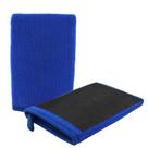 Car Clay Mitt Figpade, 2 peças, detalhamento automático, microfibra azul