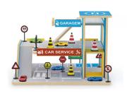 Car-service Postinho E Garagem Carrinhos Placas De Trânsito