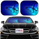 Car Sun Shade MSD Universal Fit, pacote com 2, Blue Butterfly
